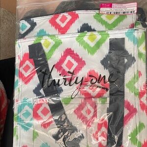Thirty-One Tall Organizing Tote Candy Corners Pattern